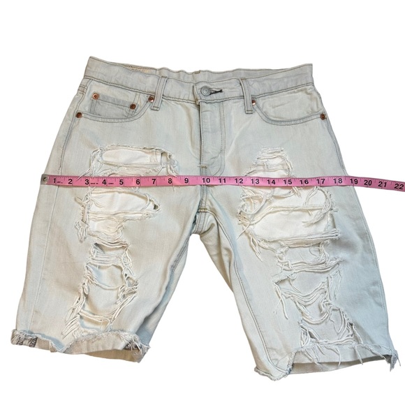 Levi’s | 511 Slim Distressed Shorts Light Wash Size 29 - Picture 12 of 14